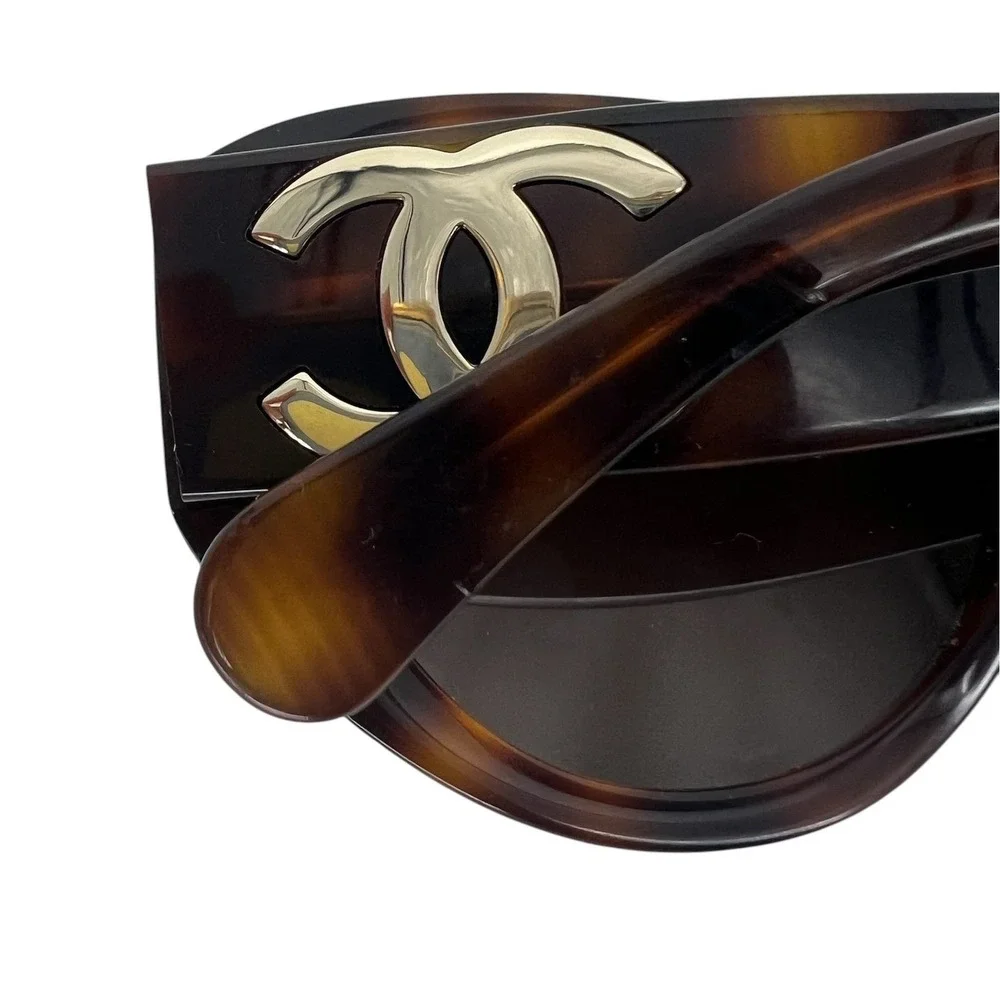 Chanel CH5492-A Polarized Butterfly Large CC Tortoise Sunglasses